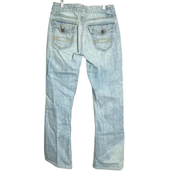 VTG Y2K Abercrombie And Fitch Womens Low Rise Boot Cut Denim Jeans Blue Size 0R - Picture 4 of 11